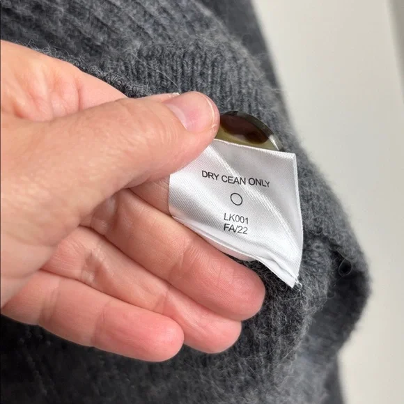 Quince Dark Gray Wool/Alpaca Blend Cardigan - Size M - Picture 6 of 8